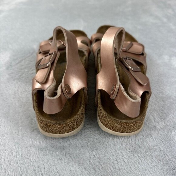 Birkenstock Rio AS Kids Electric Metallic Pink Girls Size 37 EU - Picture 7 of 10